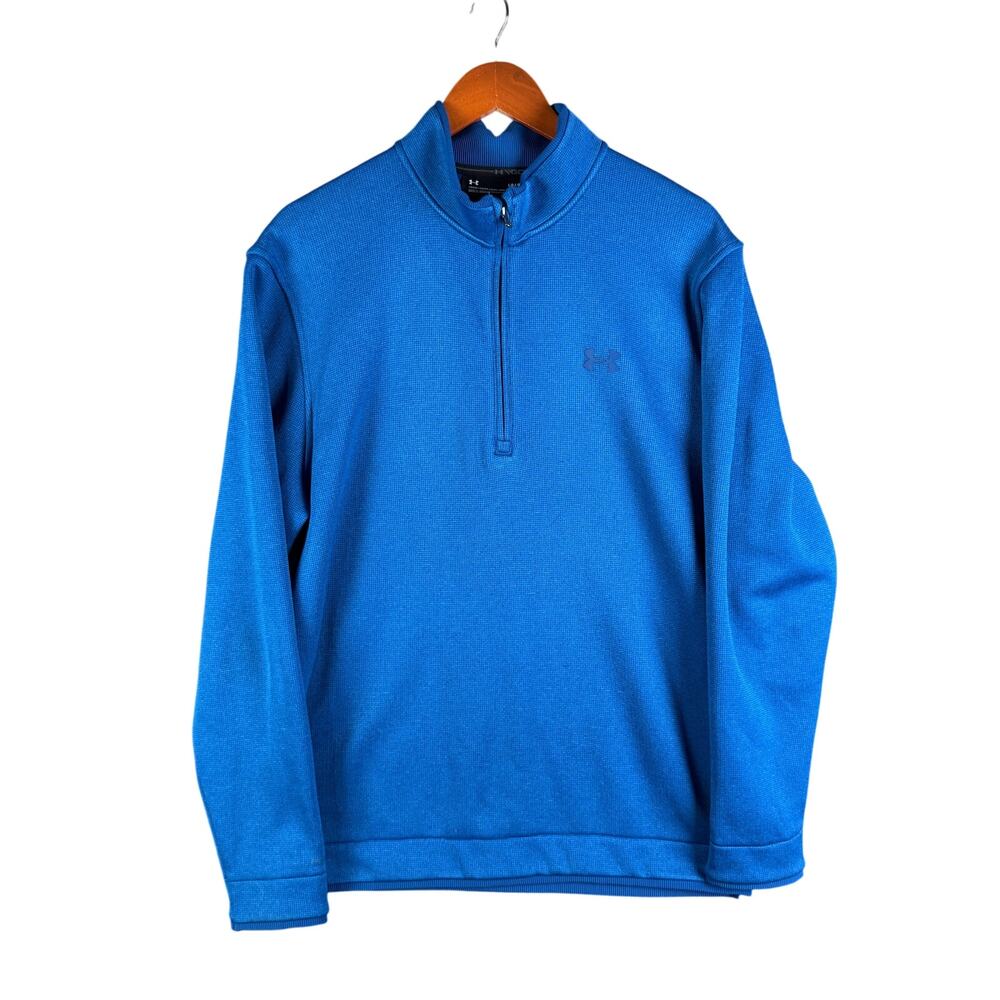 Under Armour UA Golf Storm Pullover Lightweight Sweater Fleece Blue‎ Mens Large